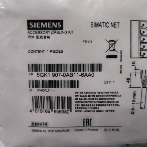6GK1 907-0AB11-6AA0 Siemens Accessory Cabling Kit