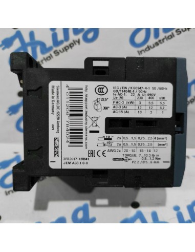 3RT2017-1BB41 Siemens Contactor