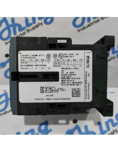 3RT2017-1BB41 Siemens Contactor