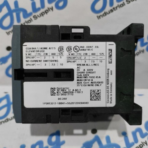 3RT2017-1BB41 Siemens Contactor