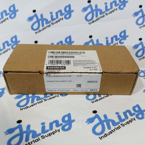 Siemens 6ES7 592-1AM00-0XB0 Connector Screw-Type