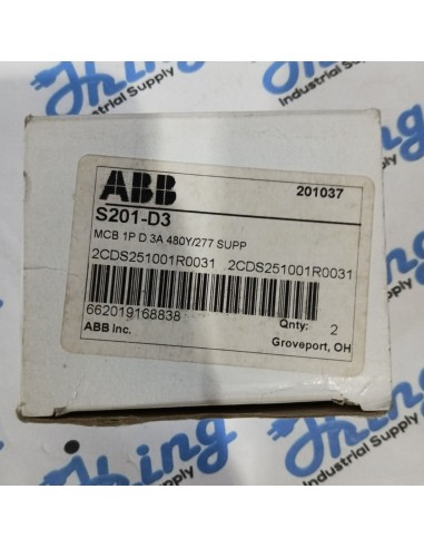 ABB S201-D3 Miniature Circuit Breaker