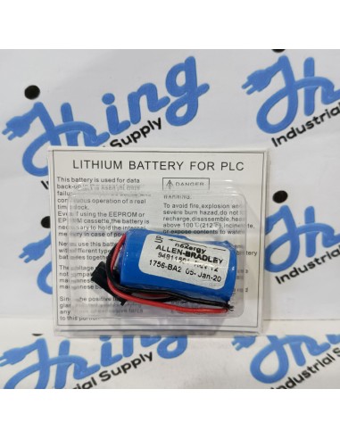 1756-BA2 Allen-Bradley Lithium PLC Battery