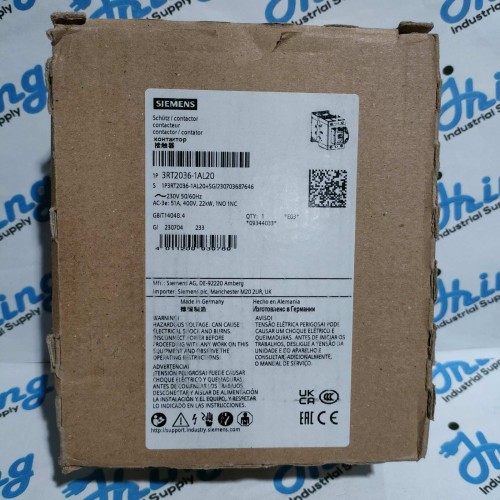 3RT2036-1AL20 Siemens Contactor