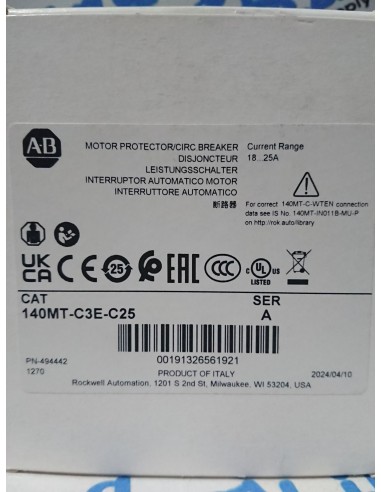 140MT-C3E-C25 AB Motor Protector/...