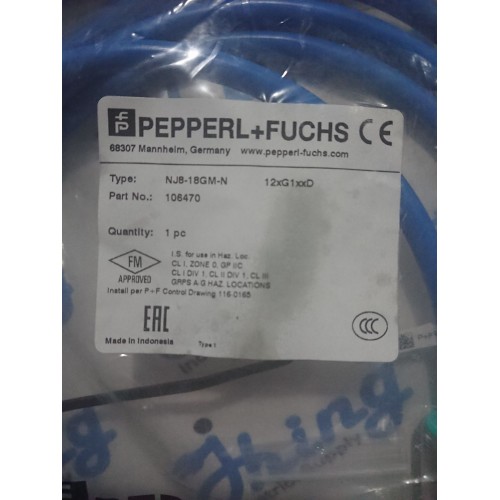 NJ8-18GM-N Pepperl+Fuchs Proximity Switch Sensor