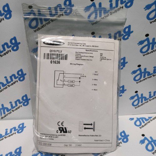 QS18VP6LV Banner Photoelectric Sensor
