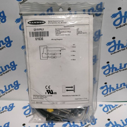 QS18VP6LV Banner Photoelectric Sensor