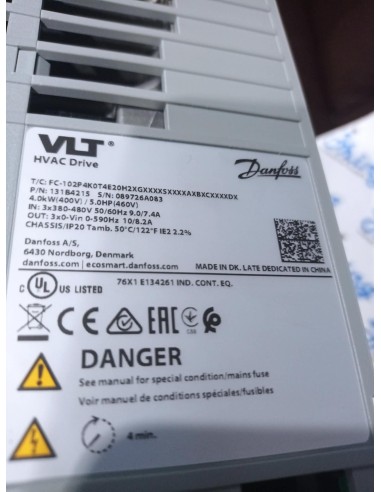 131B4215 Danfoss VLT HVAC Drive 4.0...