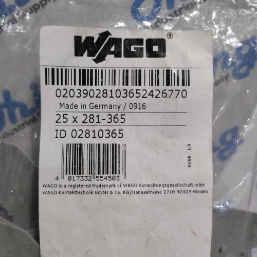 281-365 WAGO End Plates